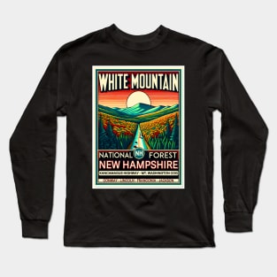 White Mountain National Forest New Hampshire Conway Lincoln Franconia Jackson NH Long Sleeve T-Shirt